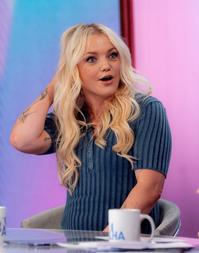 Editorial use only Mandatory Credit: Photo by Ken McKay/ITV/Shutterstock (14295680g) Hannah Spearritt 'Loose Women' TV show, London, UK - 11 Jan 2024