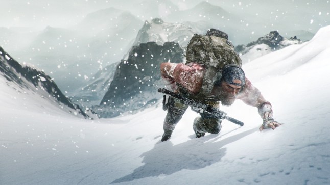 Ghost Recon Breakpoint picture of soldier climbing mountain