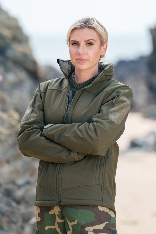 EMBARGOED TO 2000 TUESDAY JULY 22 Undated handout photo issued by Channel 4, of Chloe Burrows, one of the recruits from the channel's reality spin-off series, Celebrity SAS: Who Dares Wins, on a beach. The Channel 4 reality series will follow fourteen celebrities as they endure Special Forces training to try and make it through SAS selection. Issue date: Tuesday July 22, 2025. PA Photo. Photo credit should read: Pete Dadds/Channel 4/PA Wire NOTE TO EDITORS: This handout photo may only be used for editorial reporting purposes for the contemporaneous illustration of events, things or the people in the image or facts mentioned in the caption. Reuse of the picture may require further permission from the copyright holder.